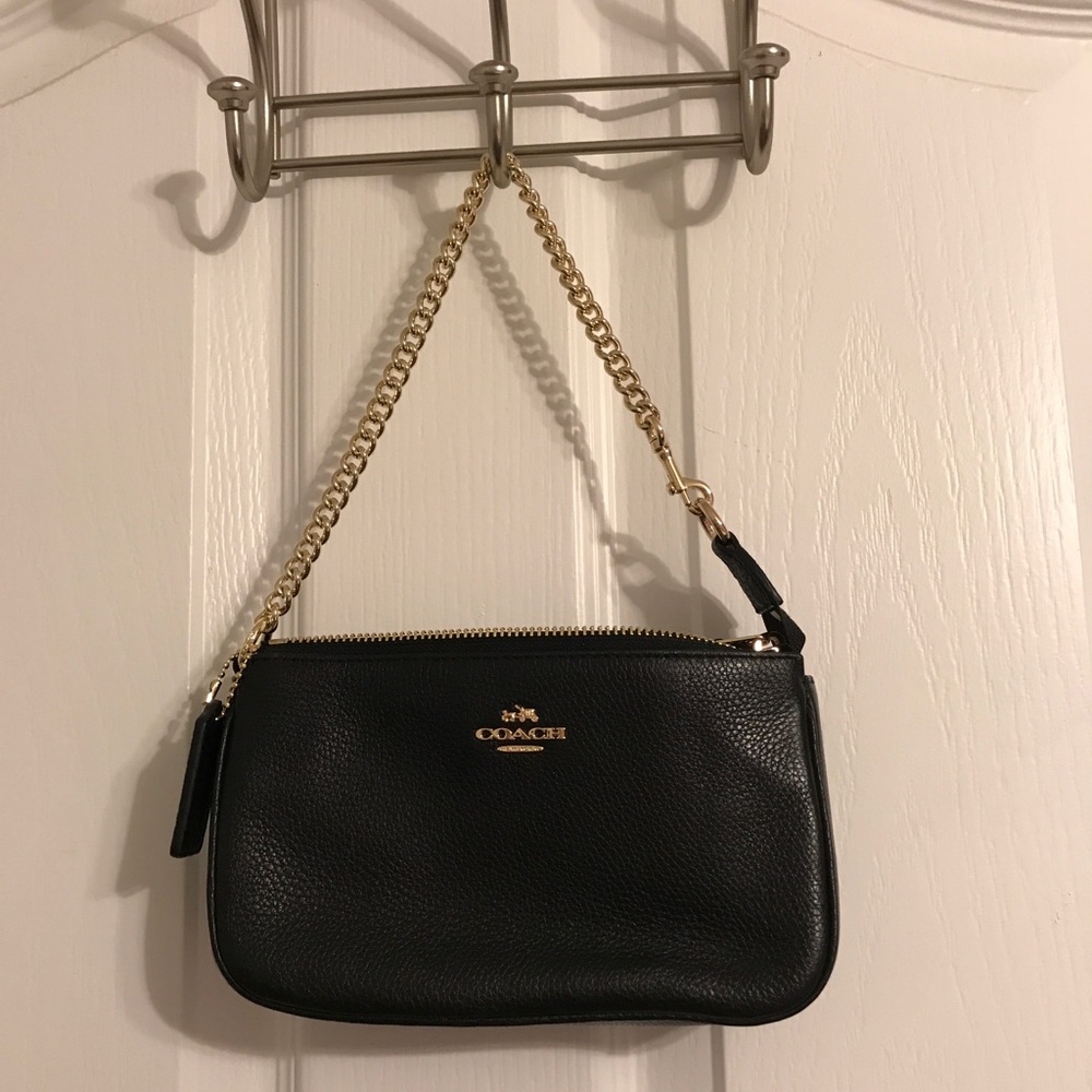 NWT black mini coach purse